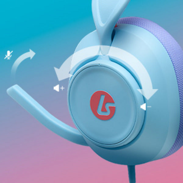 ギャラリービューアに画像をロードする, Powera lucidsound ls10 bedrade gamingheadset - oceaangolven over-ear gaming headset (lichtblauw paars, playstation 5, playstation 4, xbox series x|s, xbox one, pc, mobiel)