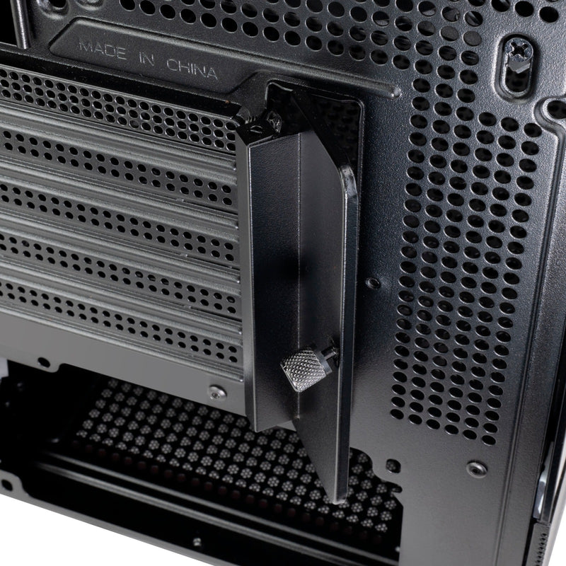Load image into Gallery viewer, Silverstone lucid 04 mini tower behuizing (zwart | 2x usb-a | 1x usb-c | rgb | tempered glass)