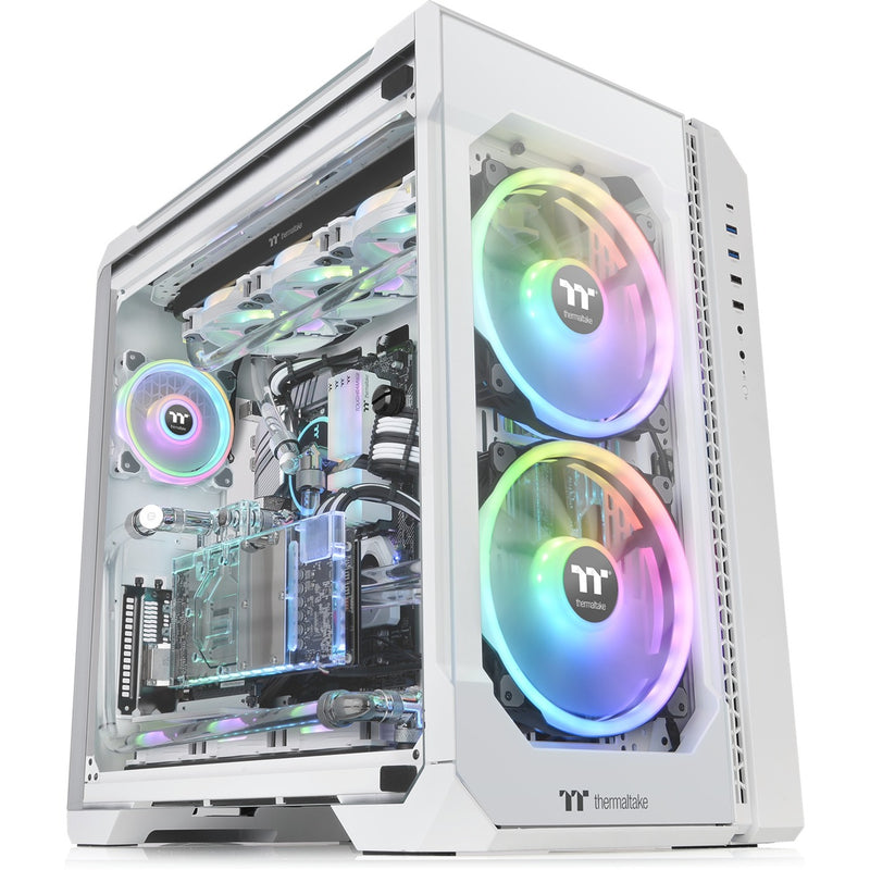 Load image into Gallery viewer, Thermaltake view 51 tg snow argb edition midi tower behuizing (wit | 4x usb-a | 1x usb-c | rgb | window)