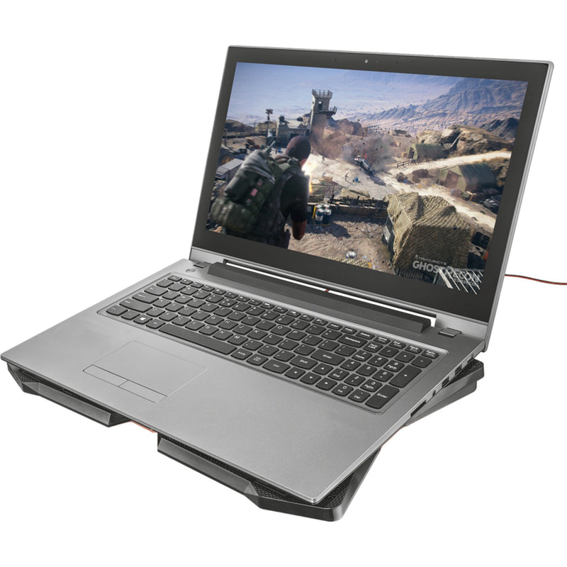 Load image into Gallery viewer, Trust gxt 278 yozu notebook cooling stand laptopkoeler (zwart, 20817, rode leds)