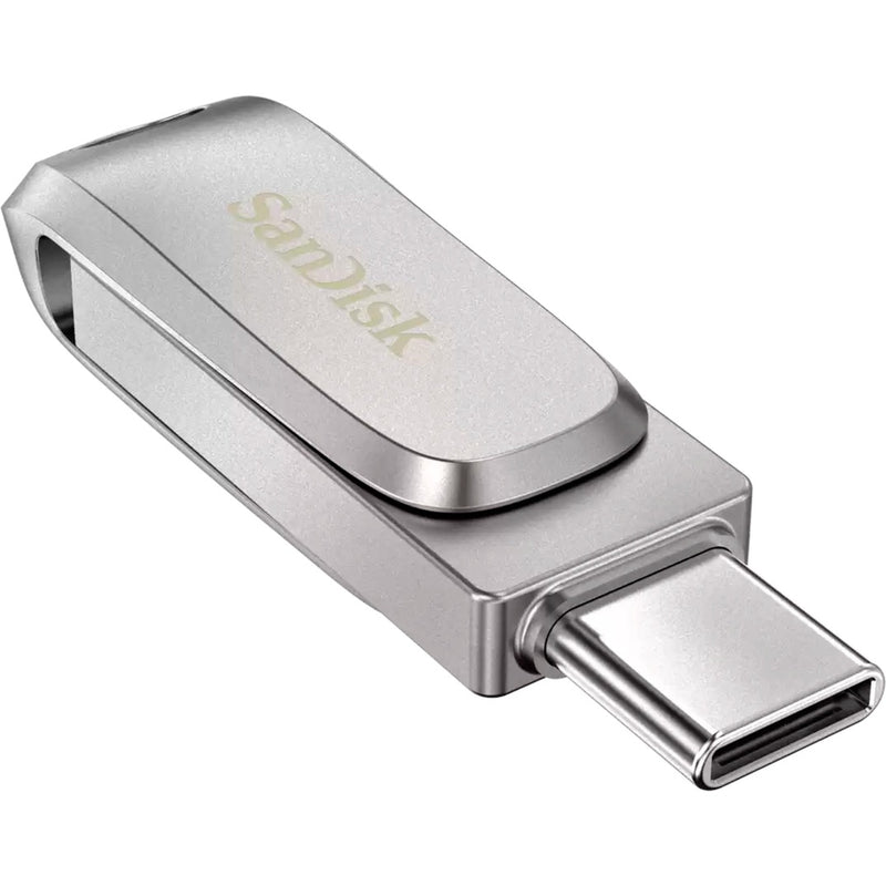Load image into Gallery viewer, Sandisk ultra dual drive luxe 256 gb usb-stick (zilver, usb-a 3.2 gen 1, usb-c 3.2 gen 1)