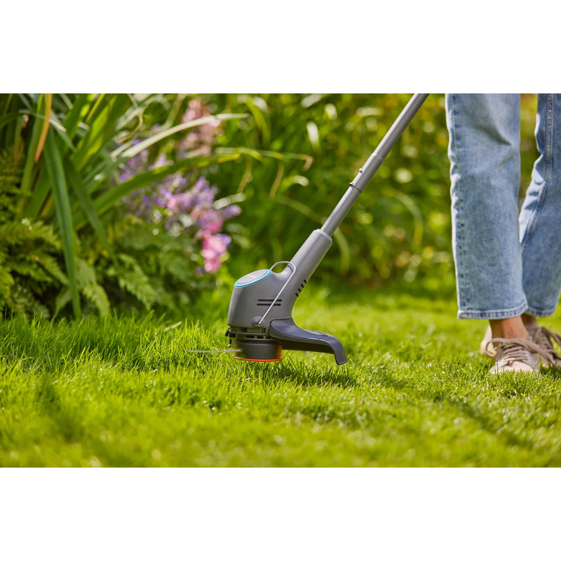 Load image into Gallery viewer, Gardena gazontrimmer easytrim 25 18v grastrimmer (grijs turquoise, accu en oplader niet inbegrepen)