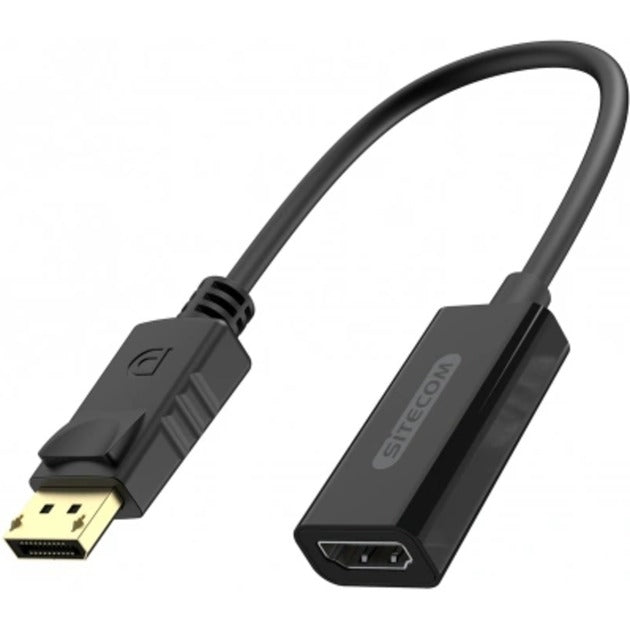 Load image into Gallery viewer, Sitecom displayport naar hdmi adapter (zwart)
