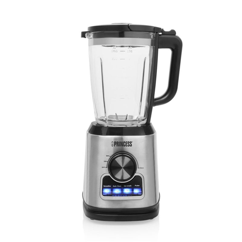 Load image into Gallery viewer, Princess 212094 blender solid pro (roestvrij staal zwart, 1,75 liter | rvs messenblok 6 messen | auto-clean-functie | onderdelen vaatwasserbestending)