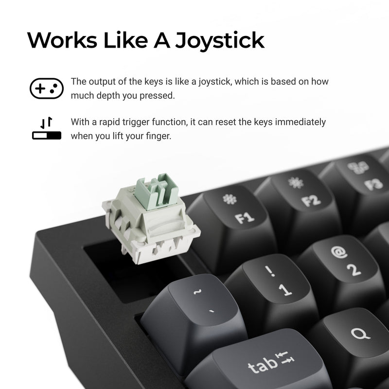 Load image into Gallery viewer, Keychron q3 he 8k magnetic switch keyboard (zwart, us lay-out (qwerty), ultra-fast lime, 80% (tkl) , rgb, hot swap, 8k)