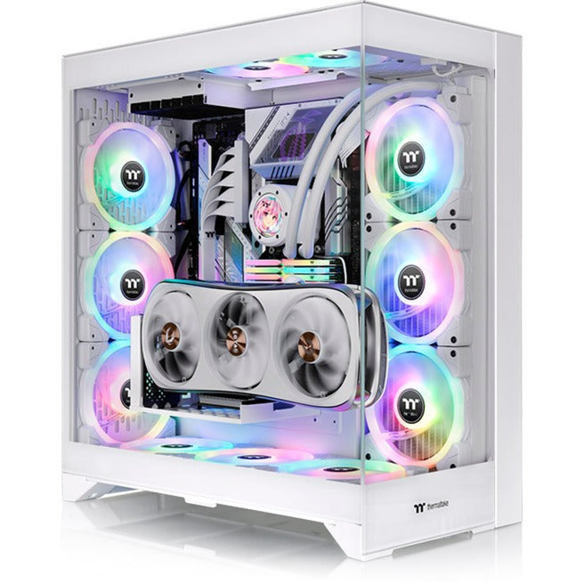 Load image into Gallery viewer, Thermaltake cte e660 mx snow midi tower behuizing (wit | 2x usb-a | 1x usb-c | tempered glass)