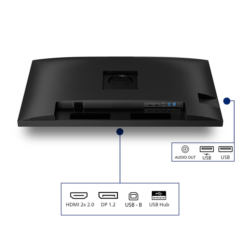 Chargez l'image dans la visionneuse de la galerie, Philips 32b2n3500 31.5 monitor (zwart, 2x hdmi, displayport, 3x usb-a, usb-b)