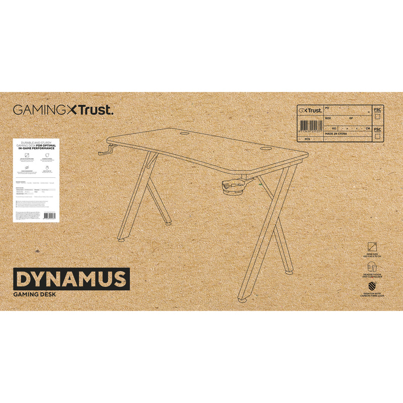 Load image into Gallery viewer, Trust gxt 712 dynamus gamingtafel gaming desk (zwart)