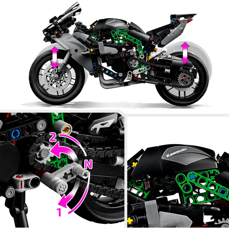 Load image into Gallery viewer, Lego technic 42170 kawasaki ninja h2r motor