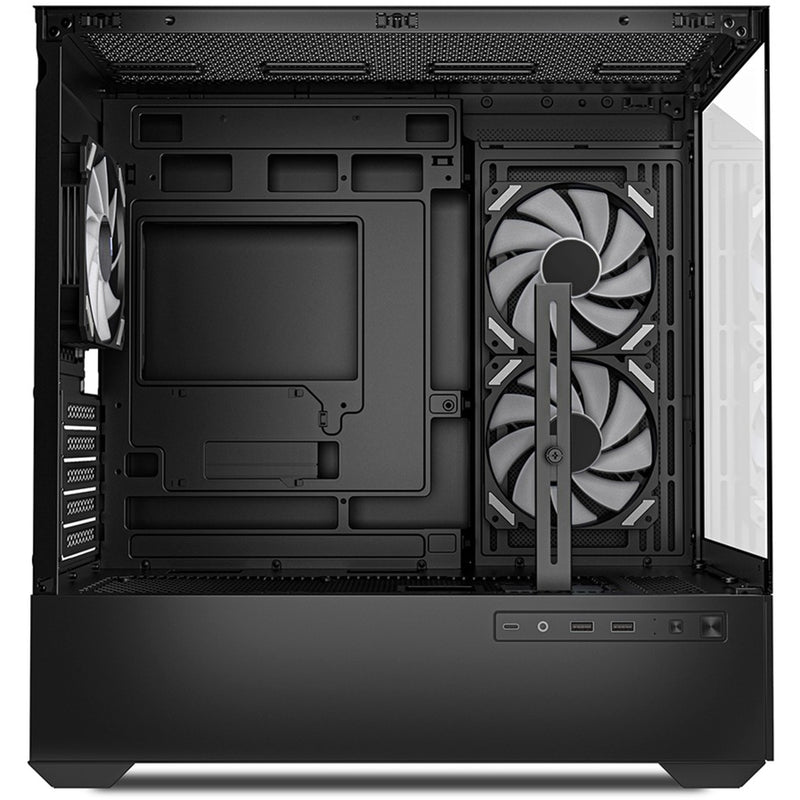 Load image into Gallery viewer, Sharkoon mk6 rgb mini tower behuizing (zwart | 2x usb-a | 1x usb-c | rgb | tempered glass)