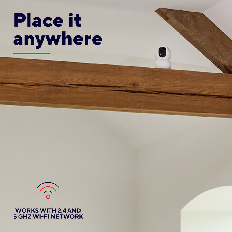 Load image into Gallery viewer, Trust ipcam-2800 360° beveiligingscamera (wit, 2.4 of 5ghz wifi)