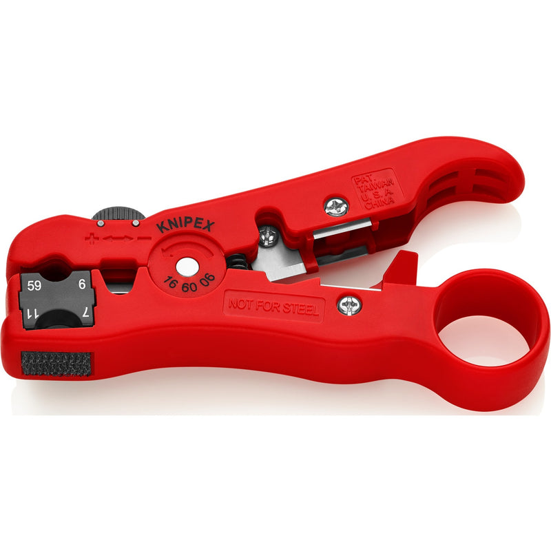 Load image into Gallery viewer, Knipex afstriptang voor coax- en datakabels 166006sb kabelstrip- ontmantelingsgereedschap