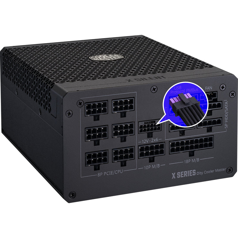 Load image into Gallery viewer, Cooler master , 1100 watt voeding (zwart)