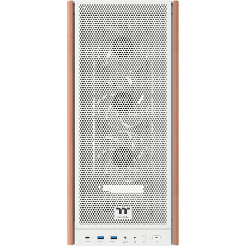 Load image into Gallery viewer, Thermaltake s370 ws snow midi tower behuizing (wit | 2x usb-a | 1x usb-c | tempered glass)