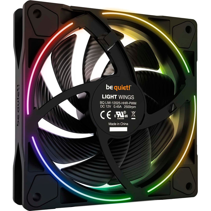 Load image into Gallery viewer, Be quiet! light wings pwm high-speed rgb case fans (zwart, 3 stuks, 120 x 120 x 25 mm)