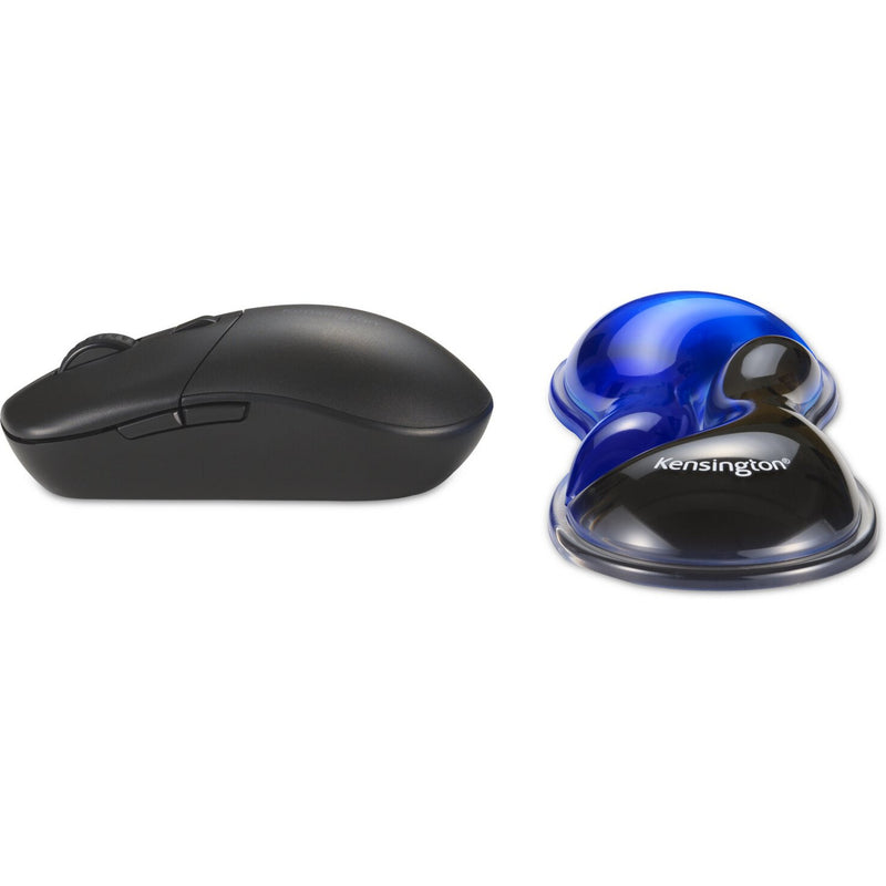 Afbeelding laden in galerijviewer, Kensington slim duo gel mouse trackball wrist rest polssteun (blauw zwart)