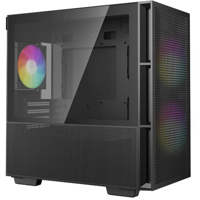 Load image into Gallery viewer, Deepcool ch360 mini tower behuizing (zwart | 1x usb-a | 1x usb-c | rgb | tempered glass)