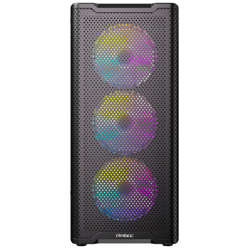 Load image into Gallery viewer, Antec vx310 argb midi tower behuizing (zwart | 3x usb-a | tempered glass)