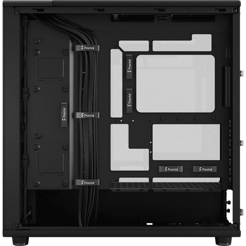 Cargue la imagen en el visor de la galería, Fractal design north xl momentum edition midi tower behuizing (zwart houtkleur | 2x usb-a | 1x usb-c | tempered glass)