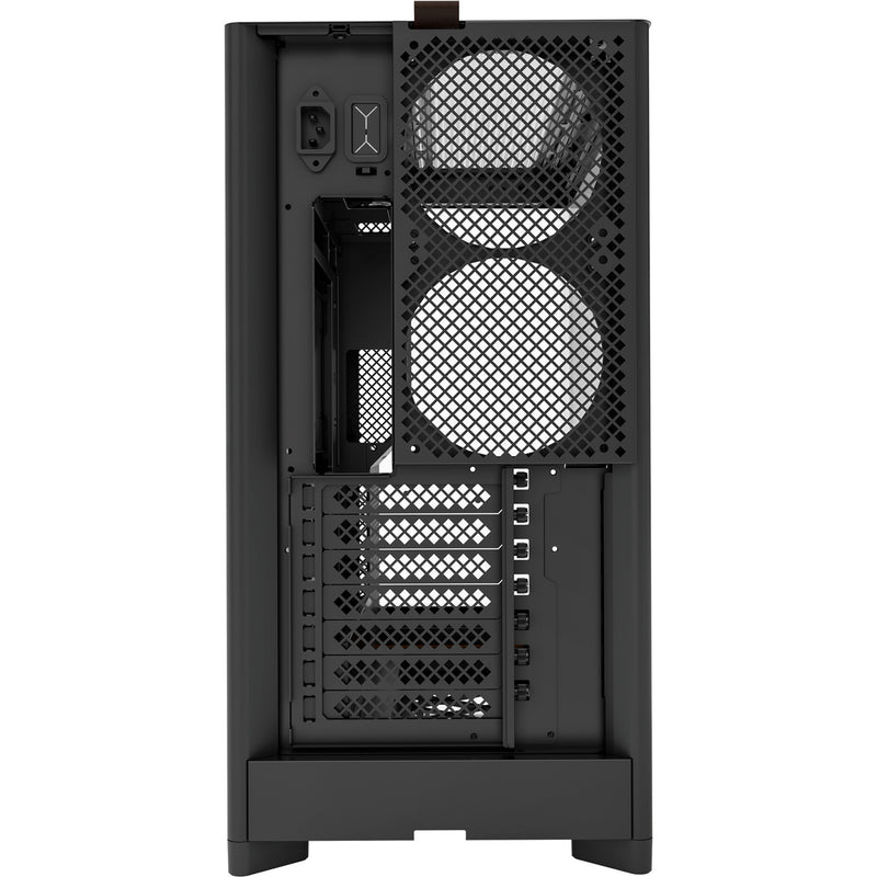 Load image into Gallery viewer, Montech hs02 midi tower behuizing (zwart | 2x usb-a | 1x usb-c | rgb | tempered glass)