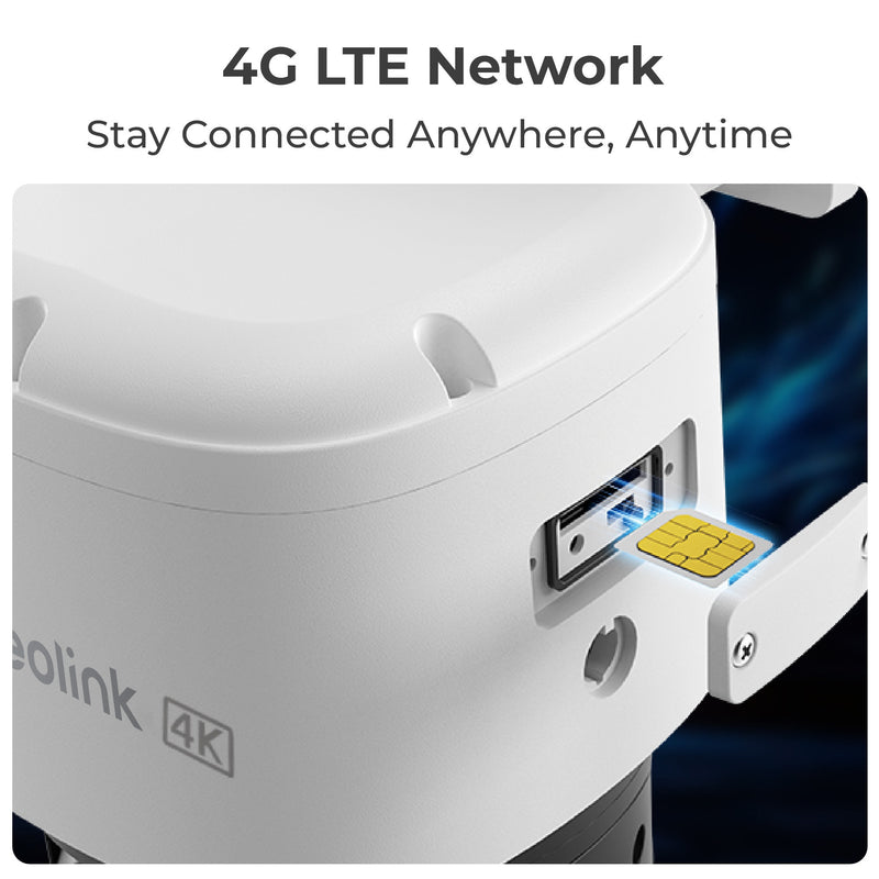 Cargue la imagen en el visor de la galería, Reolink trackmix g770 + solar panel 2 beveiligingscamera (wit zwart, 4k 8mp uhd, 4g lte, incl. zonnepaneel)