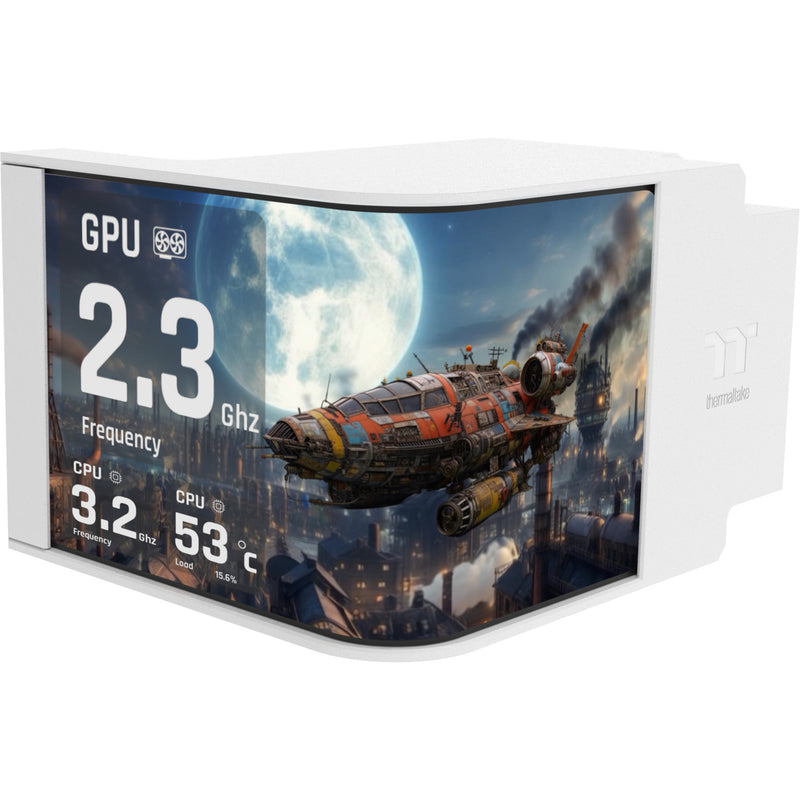 Load image into Gallery viewer, Thermaltake magcurve 360 ultra argb sync aio liquid cooler - snow edition waterkoeling (wit)