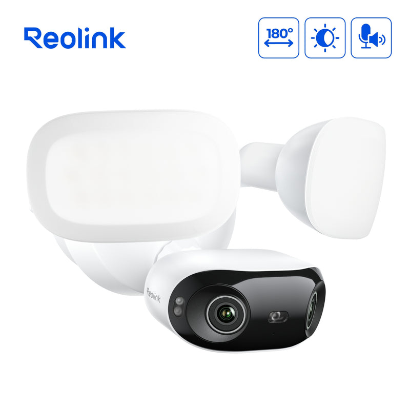 Cargue la imagen en el visor de la galería, Reolink f751w elite floodlight wifi beveiligingscamera (wit, uhd 4k, wifi)