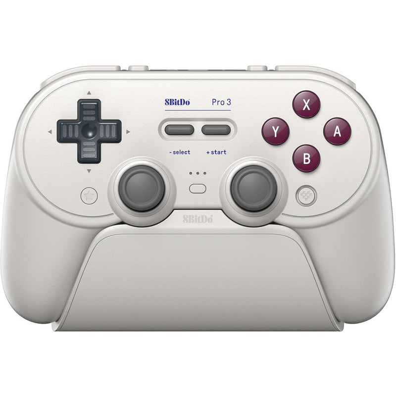 Laden Sie das Bild in Galerie -Viewer, 8bitdo pro 3 bluetooth gamepad (lichtgrijs rood, switch 1 2, pc, android, 2.4 ghz bluetooth usb)