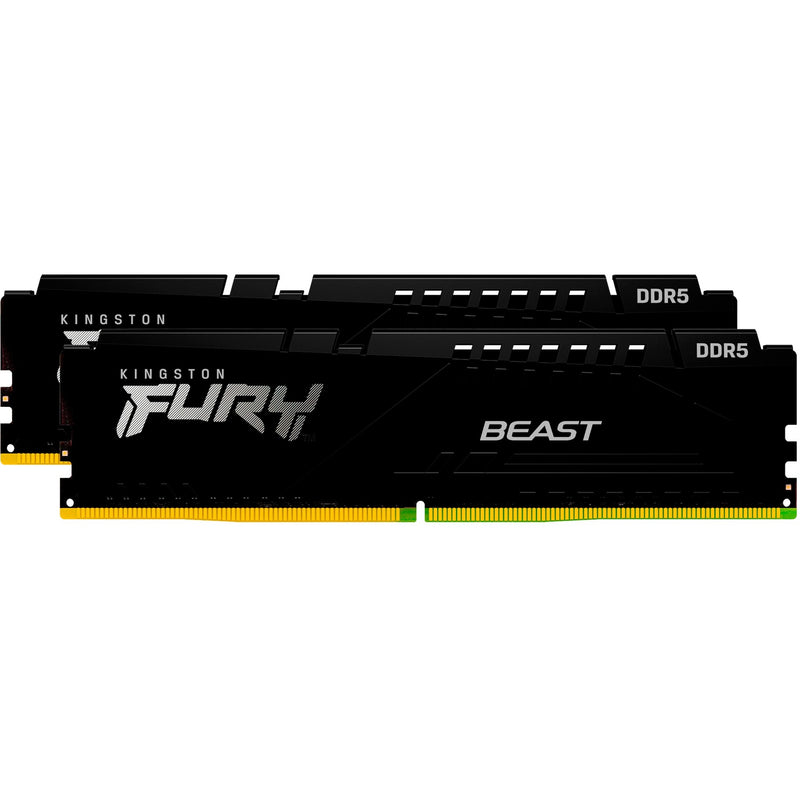 Chargez l'image dans la visionneuse de la galerie, Kingston fury beast 16 gb ddr5-6000 (2x 8 gb) werkgeheugen (zwart, kf560c30bbek2-16, xmp 3.0, expo 1.1)