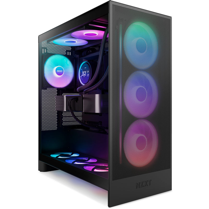 Load image into Gallery viewer, Nzxt f420 rgb core case fans (zwart, 3 stuks, 420 x 140 x 26 mm)