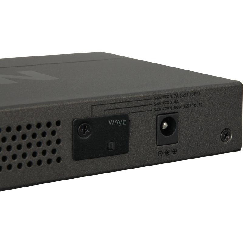 Load image into Gallery viewer, Netgear gs116lp 16-port poe poe+ gigabit ethernet unmanaged switch