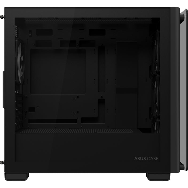Load image into Gallery viewer, Asus a23 plus mini tower behuizing (zwart | 2x usb-a | 1x usb-c | rgb | tempered glass)