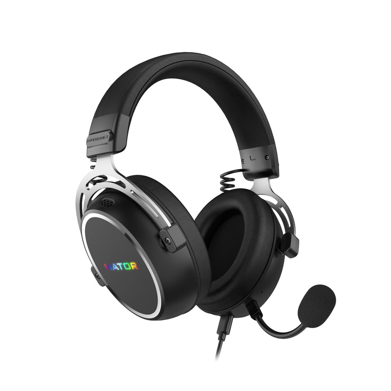 Chargez l'image dans la visionneuse de la galerie, Hator hypergang 3 usb over-ear gaming headset (zwart, rgb, 7.1 virtual surround, usb bluetooth)