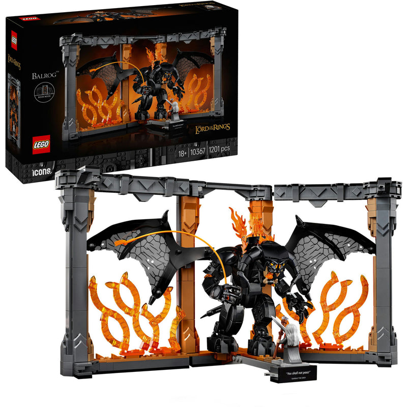 Load image into Gallery viewer, Lego icons boekensteun: the lord of the rings – balrog constructiespeelgoed (10367)