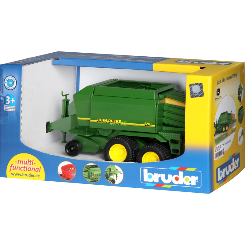 Afbeelding laden in galerijviewer, Bruder speelgoed | miniature vehicles - john deere balenpers (02017)