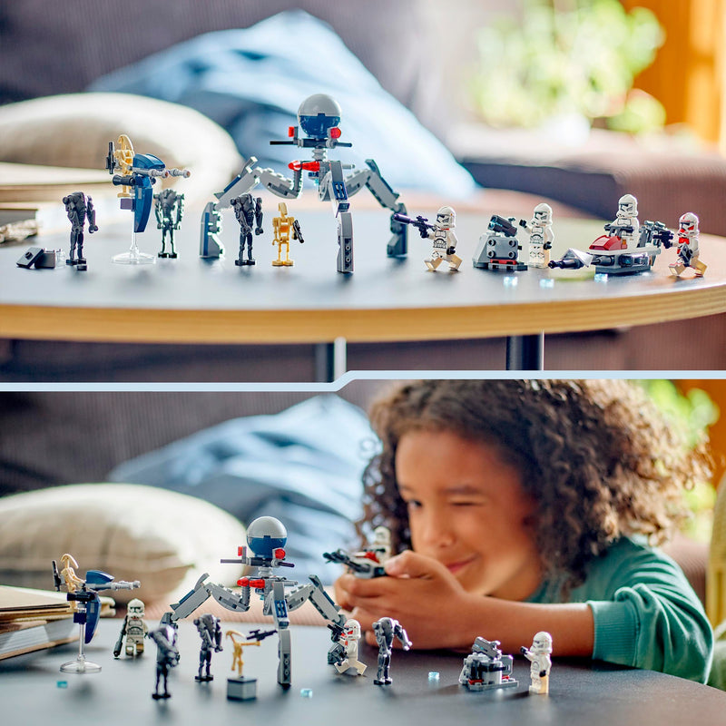 Load image into Gallery viewer, Lego star wars 75372 clone trooper en battle droid battle pack
