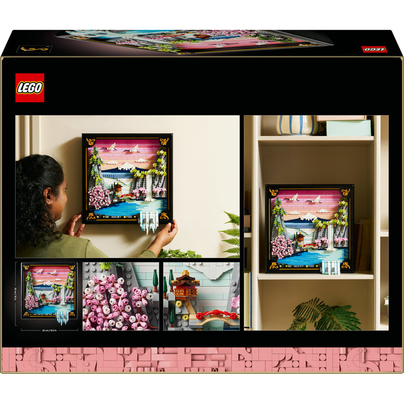 Chargez l'image dans la visionneuse de la galerie, Lego ® art landschap met japanse kersenbloesems wanddecoratie - 31218