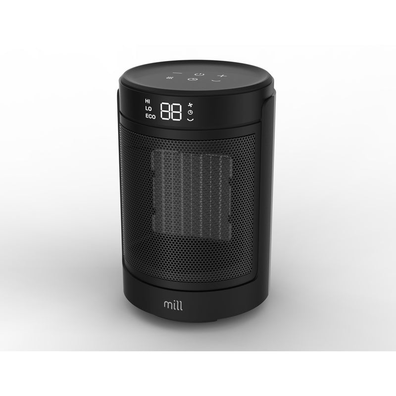 Laden Sie das Bild in Galerie -Viewer, Mill keramische ventilator kachel fh1500black, 1500 watt ventilatorkachel (zwart)