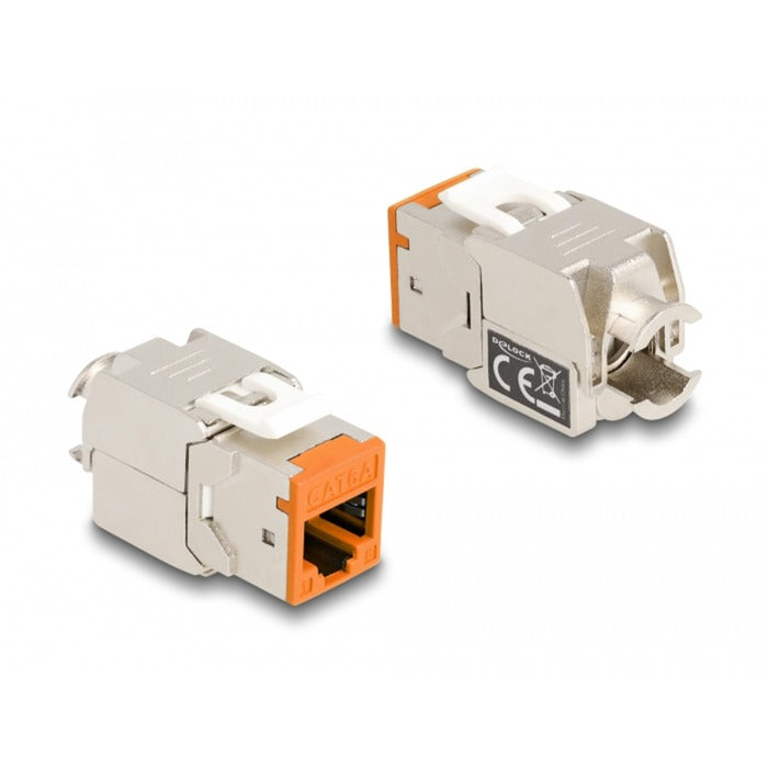 Chargez l'image dans la visionneuse de la galerie, Delock rj45 jack > lsa cat 6a toolfree keystone module (meerkleurig, 8 stuks)