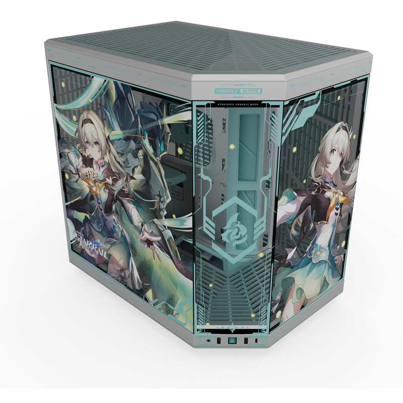 Load image into Gallery viewer, Hyte y70 firefly edition midi tower behuizing (2x usb-a | 1x usb-c | tempered glass)