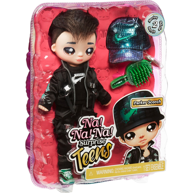 Chargez l'image dans la visionneuse de la galerie, Mga entertainment na! na! na! surprise teens fashion doll - parker scorch (dragon boy) pop