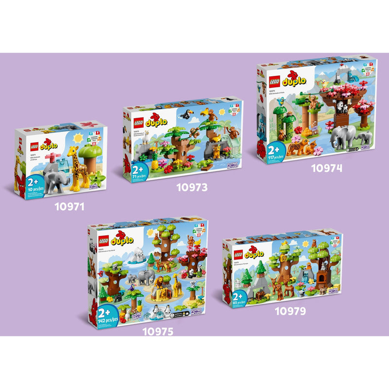 Load image into Gallery viewer, Lego duplo - wilde dieren van afrika constructiespeelgoed (10971)