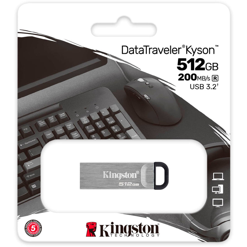 Laden Sie das Bild in Galerie -Viewer, Kingston datatraveler kyson 512 gb usb-stick (zilver, dtkn 512gb)