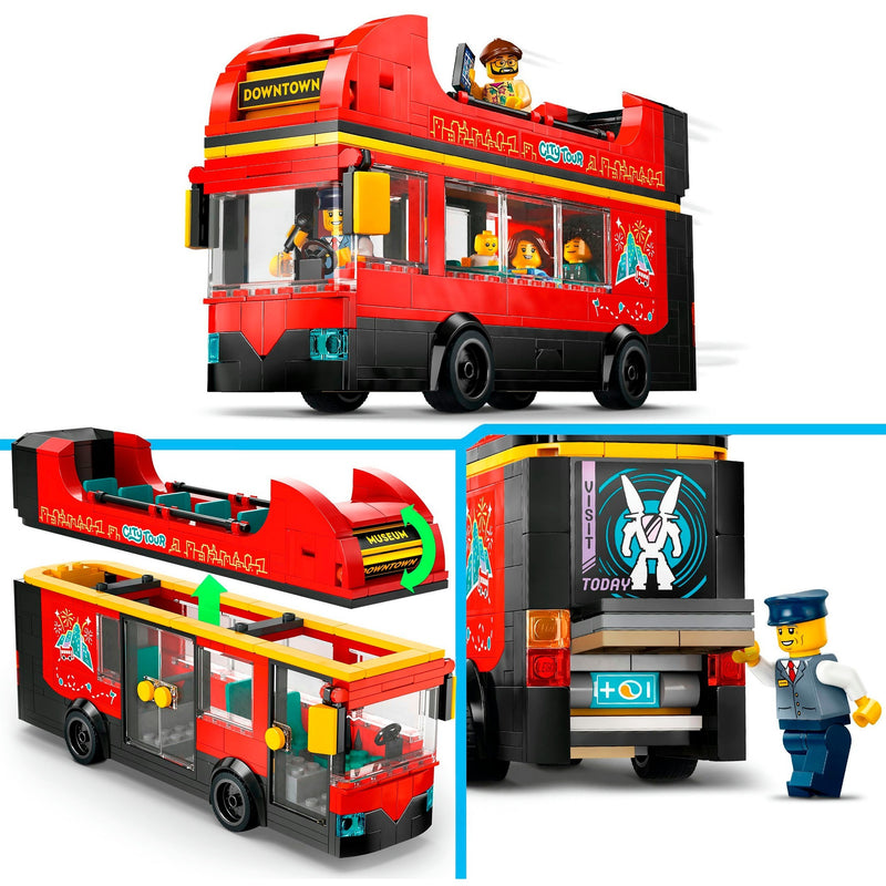 Load image into Gallery viewer, Lego city 60407 toeristische rode dubbeldekker