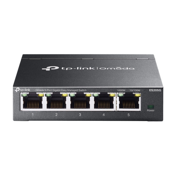 Chargez l'image dans la visionneuse de la galerie, Tp-link omada es205g 5-poort gigabit easy managed switch (zwart)
