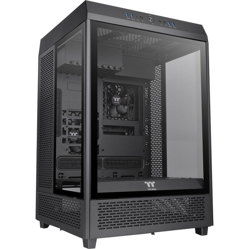 Laden Sie das Bild in Galerie -Viewer, Thermaltake the tower 500 midi tower behuizing (zwart | 4x usb-a | 1x usb-c | tempered glass)