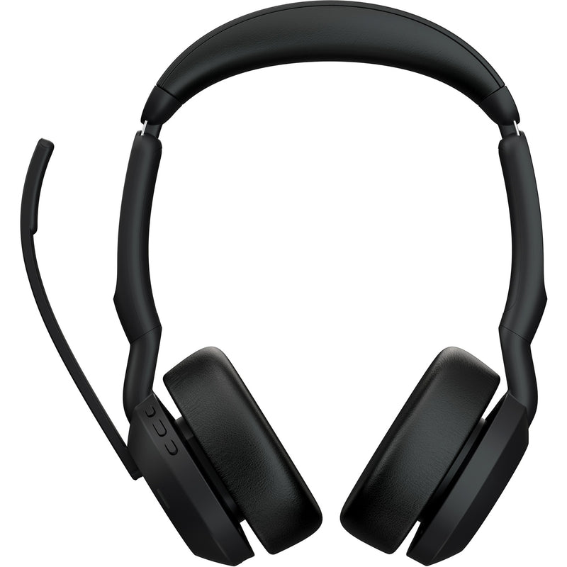 Afbeelding laden in galerijviewer, Jabra evolve2 55, incl. oplaadstandaard on-ear headset (zwart, stereo, uc, usb-c, link380c)