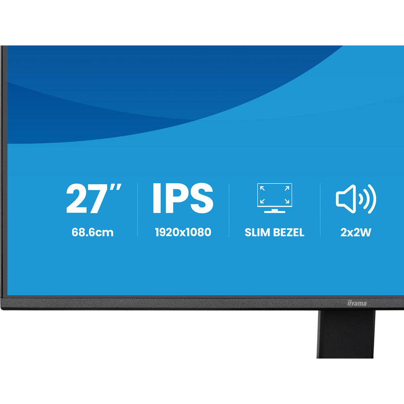 Load image into Gallery viewer, Iiyama prolite x2791hs-b1 27 monitor (zwart (mat), 120 hz, hdmi, displayport, audio)