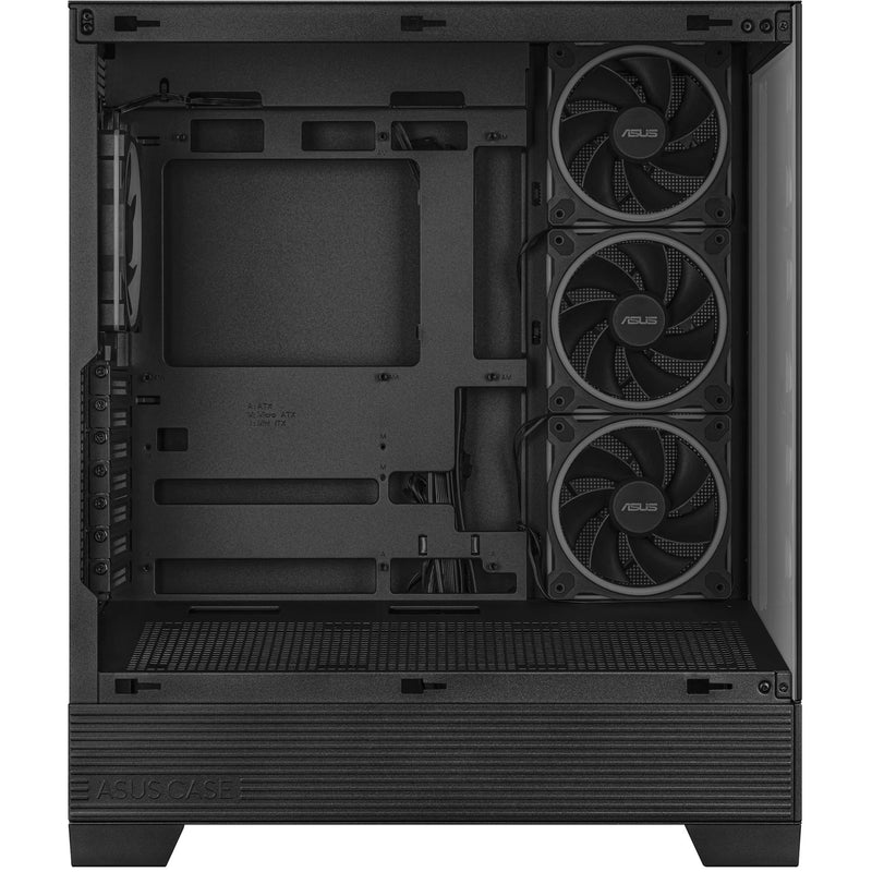 Load image into Gallery viewer, Asus a31 plus midi tower behuizing (zwart | 2x usb-a | 2x usb-c | tempered glass)