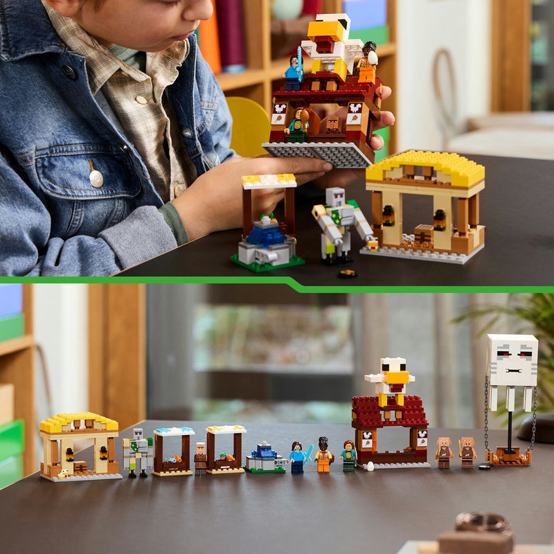 Load image into Gallery viewer, Lego minecraft 21273 de ghast-ballon aanval op het dorp